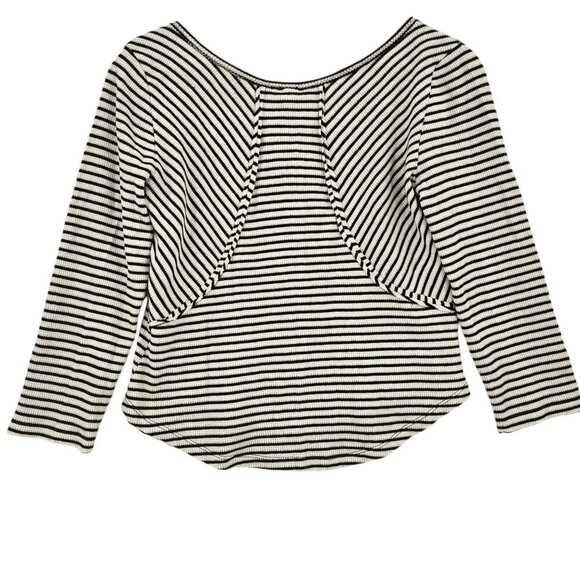 Free People We The Free Womens L Stars & Stripes Thermal Crop Henley - Picture 5 of 11